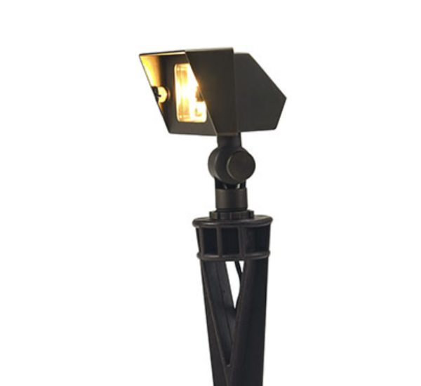 Foco estaca Quadra 5W  Bronce IP65 12V Con Ampolleta - Imagen 2