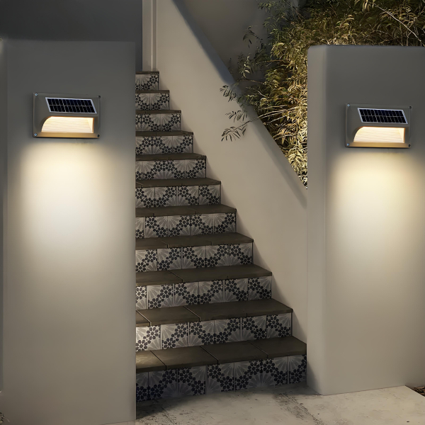 Aplique Solar Muro Lumera 1.5W Aluminio IP65 - Imagen 2