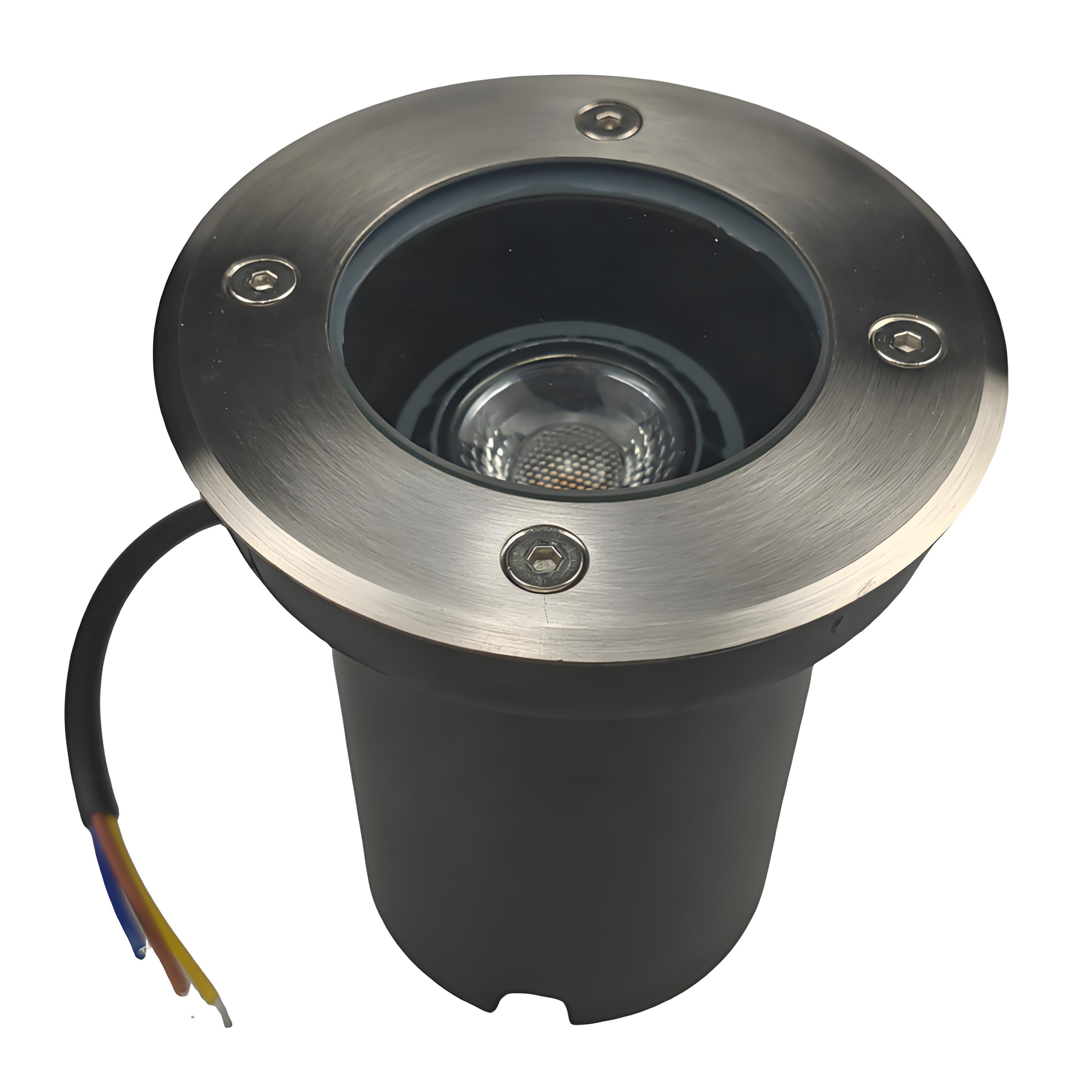Foco Embutido Terra 5W Acero Inoxidable IP67 Con Ampolleta